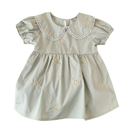 ZRBYWB Girls Romper Summer Embroidered Lapel Lace Short Sleeve A Line Knee Length Dress For 0 To 6 Years Cute Summer Clothes
ZRBYWB Girls Romper Summer Embroidered Lapel Lace Short Sleeve A Line Knee Length Dress For 0 To 6 Years Cute Summer Clothes