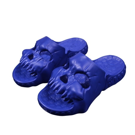 SEARCHI Skull Design Single Band Slides New Skull Design Could Slippers EVA Thick Bottom Couple Beach Sandals Unique Non-Slip Slippers Women Men Home Indoor Outdoor
SEARCHI Skull Design Single Band Slides New Skull Design Could Slippers EVA Thick Bottom Couple Beach Sandals Unique Non-Slip Slippers Women Men Home Indoor Outdoor