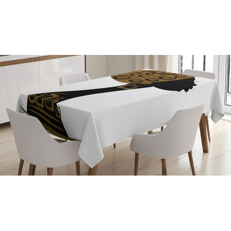 African Woman Tablecloth Face Profile Silhouette Woman with Headscarf Tribal Art Folk Elements Rectangular Table Cover for Dining Room Kitchen 52 X 70 Inches Brown Black White by Ambesonne
African Woman Tablecloth Face Profile Silhouette Woman with Headscarf Tribal Art Folk Elements Rectangular Table Cover for Dining Room Kitchen 52 X 70 Inches Brown Black White by Ambesonne