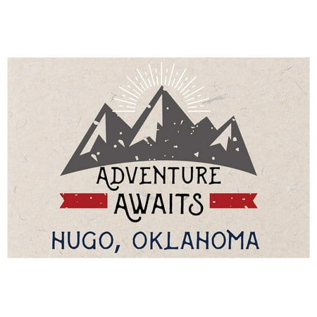 Hugo Oklahoma Souvenir 2x3 Inch Fridge Magnet Adventure Awaits Design
