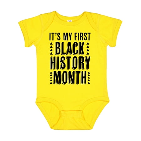Inktastic My First Black History Month Gift Baby Boy or Baby Girl Bodysuit