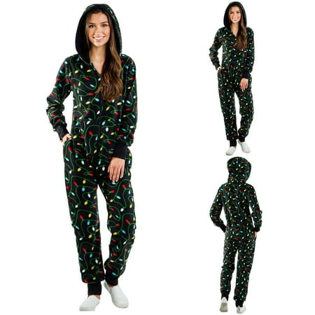 TKing Fashion Women Christmas Pajamas One-Piece Pajamas Printed Hooded Homewear One-piece Pants christmas costumes for Women - Green L
TKing Fashion Women Christmas Pajamas One-Piece Pajamas Printed Hooded Homewear One-piece Pants christmas costumes for Women - Green L