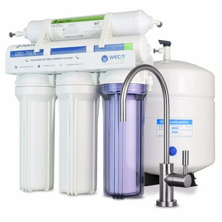 WECO VGRO-75GS-215RO High Efficiency Reverse Osmosis Drinking Water Filtration System
WECO VGRO-75GS-215RO High Efficiency Reverse Osmosis Drinking Water Filtration System