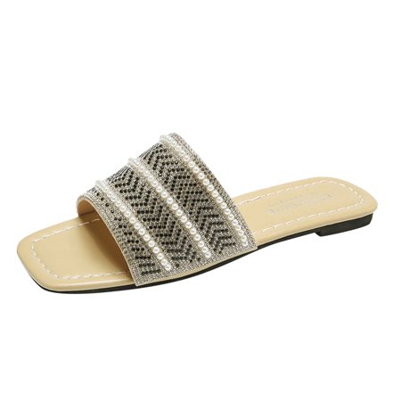 Rhinestones Slippers for Women Fashion Womens Casual Shoes Breathable Indoor Flat Outdoor Leisure Slippers Yellow
Rhinestones Slippers for Women Fashion Womens Casual Shoes Breathable Indoor Flat Outdoor Leisure Slippers Yellow