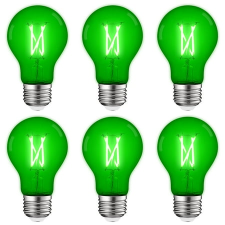 Luxrite A19 Edison LED Green Light Bulb 4.5W=60W E26 Base Indoor Outdoor Decoration Party Holiday Lighting 6 Pack
Luxrite A19 Edison LED Green Light Bulb 4.5W=60W E26 Base Indoor Outdoor Decoration Party Holiday Lighting 6 Pack