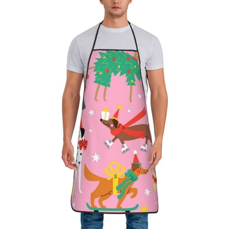 Junzan Different Dogs Christmas Print Kitchen Cooking Aprons Chef Apron for Men and Women Professional for Cooking Bib Aprons for Kitchen/Crafting/BBQ/Drawing
Junzan Different Dogs Christmas Print Kitchen Cooking Aprons Chef Apron for Men and Women Professional for Cooking Bib Aprons for Kitchen/Crafting/BBQ/Drawing