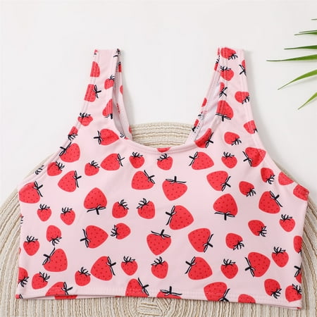 Gubotare Summer Big Kids Girls Bathing Suits 2 Piece Swimsuit Kids Strawberry Bikini Set Swimwear 6 To 12 Years Size 20 Swimsuit Pink 7-8 Years
Gubotare Summer Big Kids Girls Bathing Suits 2 Piece Swimsuit Kids Strawberry Bikini Set Swimwear 6 To 12 Years Size 20 Swimsuit Pink 7-8 Years