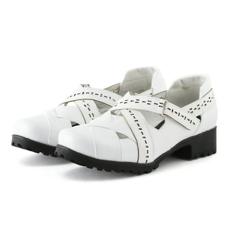 Cathalem Leisure Women s Four Seasons Solid Color Non Slip Square Heels Round Toe Breathable Hook Shoes Womens Casual Slip on White 7
Cathalem Leisure Women s Four Seasons Solid Color Non Slip Square Heels Round Toe Breathable Hook Shoes Womens Casual Slip on White 7