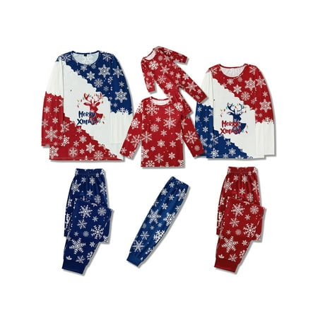 Huakaishijie Family Matching Christmas Pajamas Sets Elk Print Tops with Snowflake Print Pants Xmas Pjs
Huakaishijie Family Matching Christmas Pajamas Sets Elk Print Tops with Snowflake Print Pants Xmas Pjs