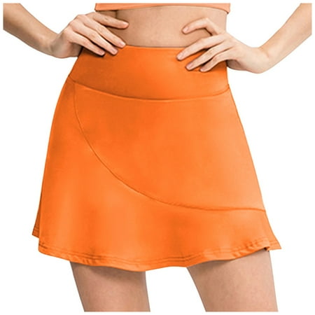 Timegard Women Loose Fake Two-piece Anti-peeping Quick-drying Running Fitness Skirt Orange XXL
Timegard Women Loose Fake Two-piece Anti-peeping Quick-drying Running Fitness Skirt Orange XXL