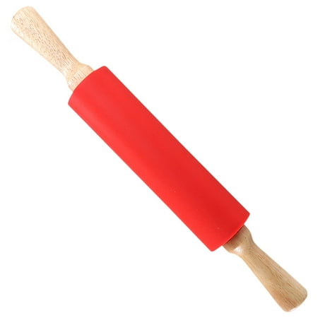 Rolling Pin Food Grade Non-Stick Silicone Fondant Roller Durable Wooden Handle Fondant Cake Rolling Pin 11.8 Labor-Saving Dough Rolling Pin DIY Crafts Baking Cooking Tool for Kitchen
Rolling Pin Food Grade Non-Stick Silicone Fondant Roller Durable Wooden Handle Fondant Cake Rolling Pin 11.8 Labor-Saving Dough Rolling Pin DIY Crafts Baking Cooking Tool for Kitchen