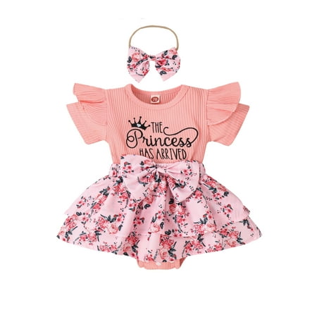 Newborn Baby Girl Clothes Infant Bowknot Floral Romper Dress Ruffle Bodysuit Jumpsuit Headband Summer Outfits
Newborn Baby Girl Clothes Infant Bowknot Floral Romper Dress Ruffle Bodysuit Jumpsuit Headband Summer Outfits