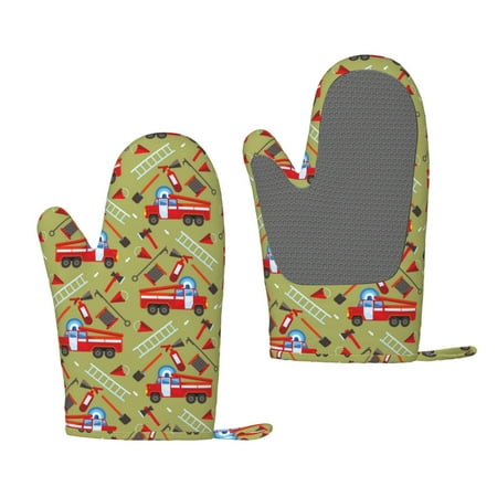 Matuu Cartoon Fire Truck for Silicone Oven Gloves Heat Resistant Grilling Gloves Non-Slip Silicone Oven Mitt Great for Grilling Kitchen and Cooking
Matuu Cartoon Fire Truck for Silicone Oven Gloves Heat Resistant Grilling Gloves Non-Slip Silicone Oven Mitt Great for Grilling Kitchen and Cooking