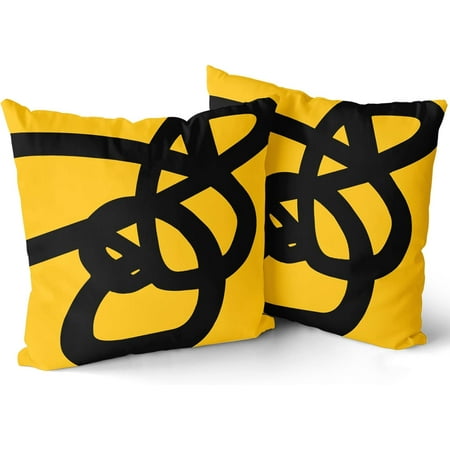 Kawani Yellow Pillow Covers 16x16 inch Abstract Modern Graffiti Art Line Decorative Pillow Cases Set of 2 Boho Square Cushion Cover Home Decor for Couch Sofa Chair Living Room Bedroom
Kawani Yellow Pillow Covers 16x16 inch Abstract Modern Graffiti Art Line Decorative Pillow Cases Set of 2 Boho Square Cushion Cover Home Decor for Couch Sofa Chair Living Room Bedroom