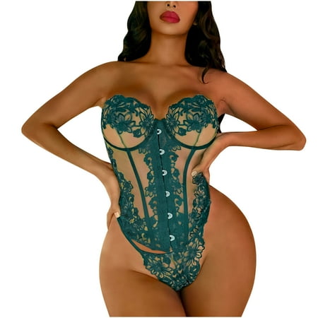 Odeerbi Rollback Lingerie Set for Women Bras Exquisite Mesh Lingerie Bra+Briefs Set Babydoll Cut-Out Sleepwear Green
Odeerbi Rollback Lingerie Set for Women Bras Exquisite Mesh Lingerie Bra+Briefs Set Babydoll Cut-Out Sleepwear Green