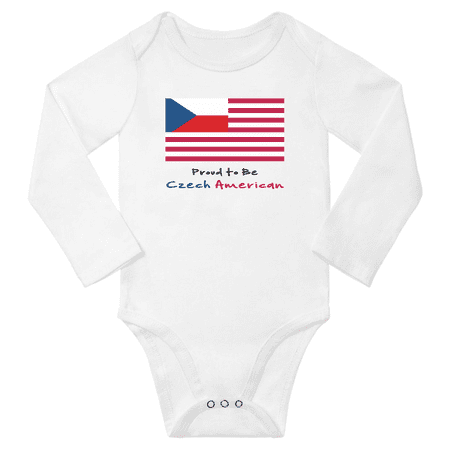 Proud to be Czech American Baby Long Slevve Bodysuits Unisex Gifts (White 12-18 Months)
Proud to be Czech American Baby Long Slevve Bodysuits Unisex Gifts (White 12-18 Months)
