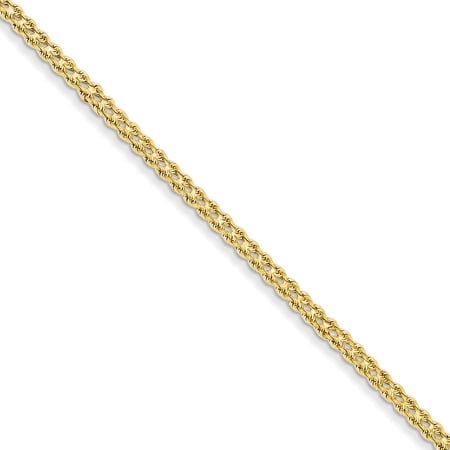 14k Yellow Gold 7in 3.5mm Double Strand Rope Bracelet 14k Yellow Gold 7in 3.5mm Double Strand Rope Bracelet