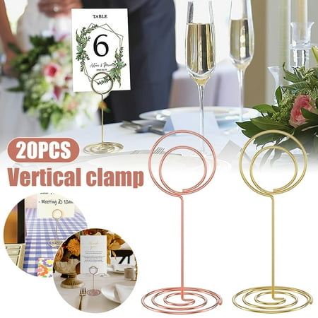 ODOMY 20 Pcs Table Number Holders Mini 3.35 Inch Place Card Holder Iron Cute Creative Table Number Stand Decorative Photo Card Holders for Wedding Party Restaurant Office
ODOMY 20 Pcs Table Number Holders Mini 3.35 Inch Place Card Holder Iron Cute Creative Table Number Stand Decorative Photo Card Holders for Wedding Party Restaurant Office