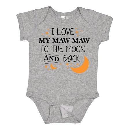 Inktastic I Love My Maw Maw to the Moon and Back Gift Baby Boy or Baby Girl Bodysuit
Inktastic I Love My Maw Maw to the Moon and Back Gift Baby Boy or Baby Girl Bodysuit