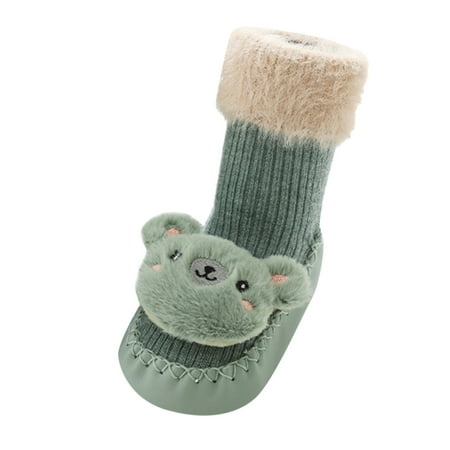 Fsqjgq Casual Shoes Toddler Baby Floor Thickened in Autumn and Winter Children Cartoon Dispensing Baby Socks Shoes Baby Sock Shoes Slippers Polyester Green L
Fsqjgq Casual Shoes Toddler Baby Floor Thickened in Autumn and Winter Children Cartoon Dispensing Baby Socks Shoes Baby Sock Shoes Slippers Polyester Green L