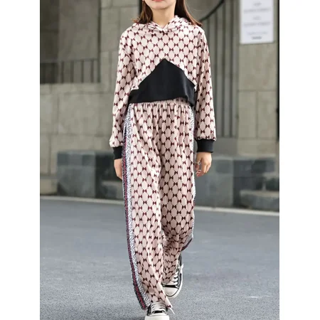 GEDER-F1 Girls Color Block Casual Hoodies & Matching Sweatpants With Geometric Pattern Kids Clothes Fall Winter Outfits
GEDER-F1 Girls Color Block Casual Hoodies & Matching Sweatpants With Geometric Pattern Kids Clothes Fall Winter Outfits