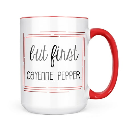 Neonblond But First Cayenne Pepper Funny Saying Mug gift for Coffee Tea lovers
Neonblond But First Cayenne Pepper Funny Saying Mug gift for Coffee Tea lovers