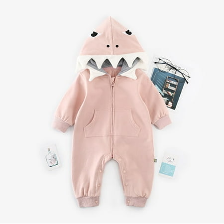 Newborn Baby Girls Romper Cartoon Shark Print Long Sleeve Hooded Bodysuit
Newborn Baby Girls Romper Cartoon Shark Print Long Sleeve Hooded Bodysuit