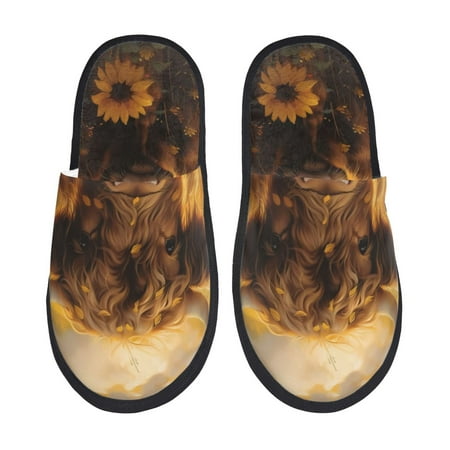 Honeii Cute Cow Sunflower Field Print Furry Slippers Bedroom Slippers for Women and Men Fuzzy Plush Comfy Faux Fur Lined Slide Shoes -Large
Honeii Cute Cow Sunflower Field Print Furry Slippers Bedroom Slippers for Women and Men Fuzzy Plush Comfy Faux Fur Lined Slide Shoes -Large