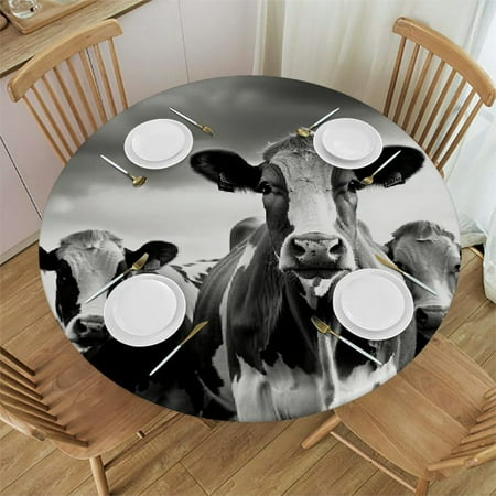 Patifu Cows Field Black and White Round Table Cover Stain Resistant Washable Indoor Outdoor Tablecloth Kitchen Dining Wedding Parties Full Width Single-Sided Printing 100% Polyester Fiber 42-46
Patifu Cows Field Black and White Round Table Cover Stain Resistant Washable Indoor Outdoor Tablecloth Kitchen Dining Wedding Parties Full Width Single-Sided Printing 100% Polyester Fiber 42-46