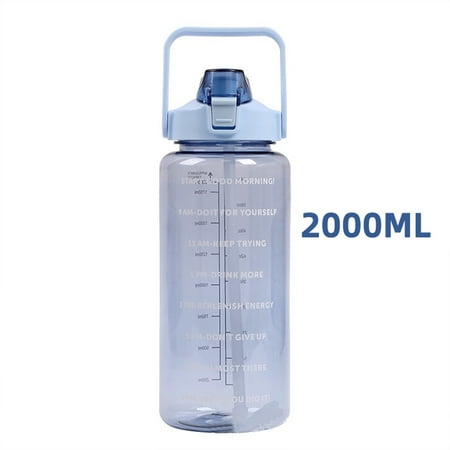Zmoon 64 fl oz Half Gallon Plastic Goals Jug Water Bottle Sports Water Cup with Straw for Outdoor Fitness Bike
Zmoon 64 fl oz Half Gallon Plastic Goals Jug Water Bottle Sports Water Cup with Straw for Outdoor Fitness Bike