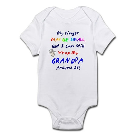 CafePress - My Finger May Be Small... Grandpa Infant Bodysuit - Baby Light Bodysuit
CafePress - My Finger May Be Small... Grandpa Infant Bodysuit - Baby Light Bodysuit