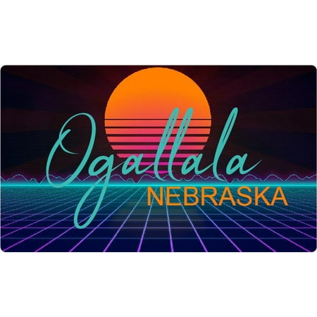 Millville Minnesota 4 X 2.25-Inch Fridge Magnet Retro Neon Design