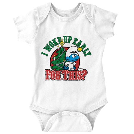 Grumpy Smurf Christmas Xmas Tree Romper Boys or Girls Infant Baby Brisco Brands 24M
Grumpy Smurf Christmas Xmas Tree Romper Boys or Girls Infant Baby Brisco Brands 24M