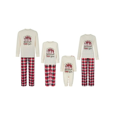 Peyakidsaa Family Christmas Pjs Matching Sets Letter Print Top and Plaid Pants Loungewear Xmas Jammies Pajamas Outfits
Peyakidsaa Family Christmas Pjs Matching Sets Letter Print Top and Plaid Pants Loungewear Xmas Jammies Pajamas Outfits