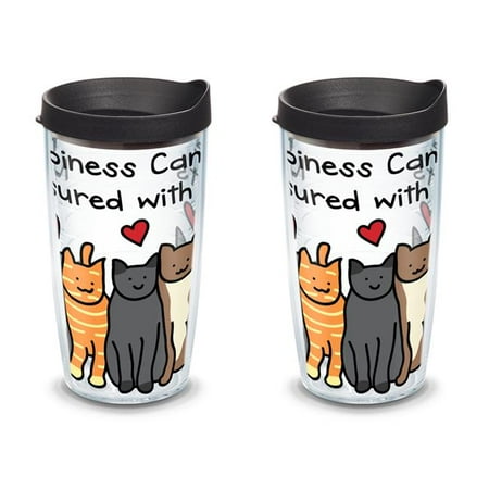 16 oz Happiness Can Be Measured with Cats & Tumbler with Lid - Pack of 2 
16 oz Happiness Can Be Measured with Cats & Tumbler with Lid - Pack of 2