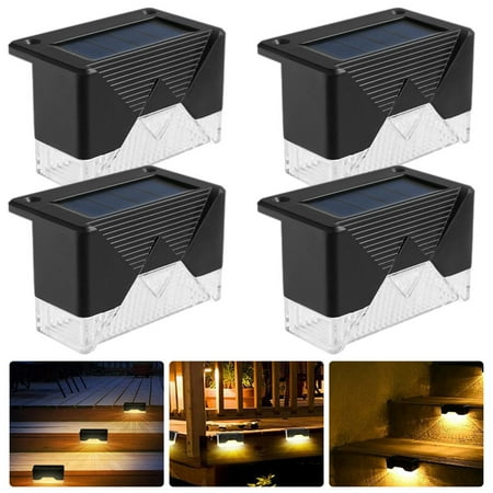 Motrke 4PCS Solar Stair Lamp Waterproof LED Solar Step Lights Outdoor Solar Fence Lights Warm Solar Deck Lights for Garden Yard Pathway
Motrke 4PCS Solar Stair Lamp Waterproof LED Solar Step Lights Outdoor Solar Fence Lights Warm Solar Deck Lights for Garden Yard Pathway
