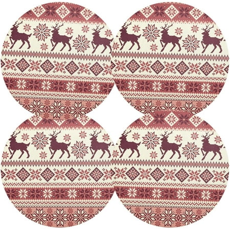 Coolnut Christmas Deer Bohemian Placemats 4Pcs Holidays PVC Weave Place Mats Table Mats Non-Slip Easy to Clean for Home Kitchen BBQ Party Table Decor 15.4×15.4in
Coolnut Christmas Deer Bohemian Placemats 4Pcs Holidays PVC Weave Place Mats Table Mats Non-Slip Easy to Clean for Home Kitchen BBQ Party Table Decor 15.4×15.4in