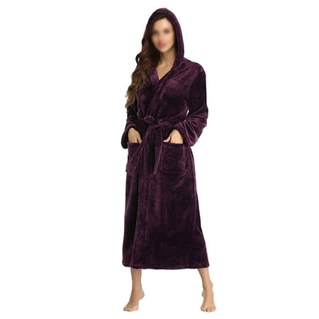 Frontwalk Thicker Long Flannel Sleepwear for Women and Men Bathrobes Warm Couple Pajamas
Frontwalk Thicker Long Flannel Sleepwear for Women and Men Bathrobes Warm Couple Pajamas