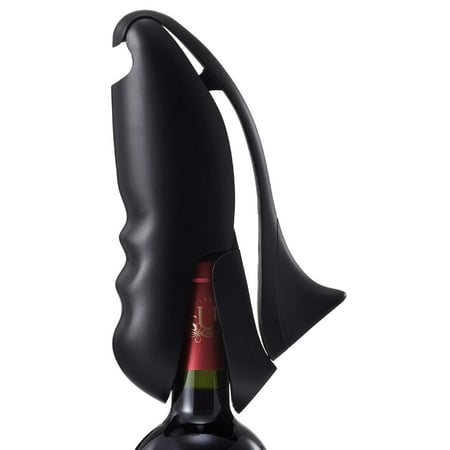 

Stiletto Wine Opener by Vintorio - Steel Vertical Lever Corkscrew with Metal Body and Extra Spiral