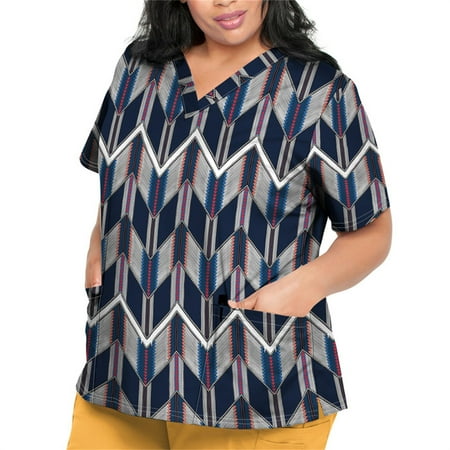 Sksloeg Scrubs Tops Women Plus Size Azik Ethnic Printed V-Neck Workwear with Pockets Shirts Nursing Working Uniform Navy XXXL
Sksloeg Scrubs Tops Women Plus Size Azik Ethnic Printed V-Neck Workwear with Pockets Shirts Nursing Working Uniform Navy XXXL