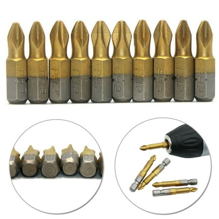 BCLONG 10pcs 25mm Extra Hard Non-slip PH2 Cross Screwdriver Bits for Impact Driver
BCLONG 10pcs 25mm Extra Hard Non-slip PH2 Cross Screwdriver Bits for Impact Driver