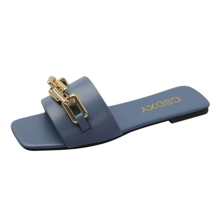 Kukoosong Sandals Women Beach Sandals Summer Non-Slip Causal Slippers Flat Sandals for Women Blue 39
Kukoosong Sandals Women Beach Sandals Summer Non-Slip Causal Slippers Flat Sandals for Women Blue 39
