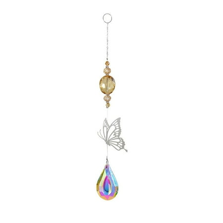 Rainbow Crystal Pendant Crystal Sun Catcher Hanging Butterfly Pendant Decor