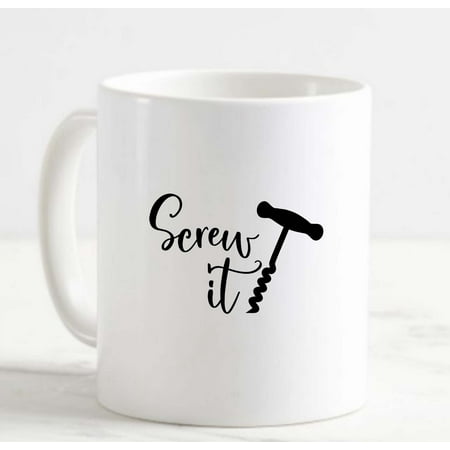 Coffee Mug Screw It Corkscrew Funny Drinking Alcohol Wine Bottle White Cup Funny Gifts for work office him her
Coffee Mug Screw It Corkscrew Funny Drinking Alcohol Wine Bottle White Cup Funny Gifts for work office him her