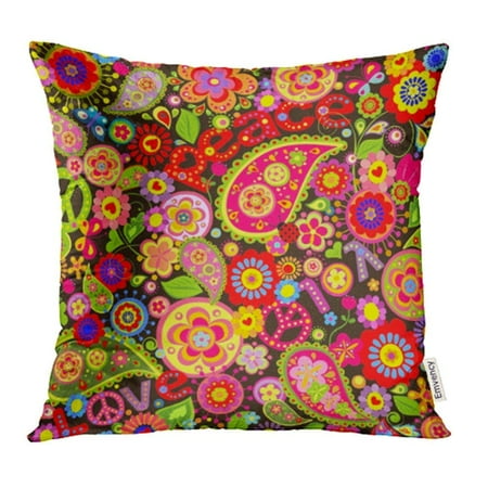 CMFUN 60S Colorful Flower Symbolic Butterfly Ladybird Seventies 70S Pillowcase Cushion Cases 20x20 inch
CMFUN 60S Colorful Flower Symbolic Butterfly Ladybird Seventies 70S Pillowcase Cushion Cases 20x20 inch