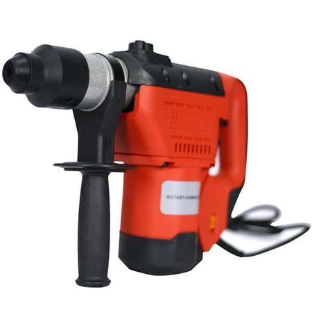 

Rotary Hammer Drill BTMWAY Heavy Duty Hammer Drill 1100W 1-1/2 SDS Plus Electric Hammer Drill with Flat/Point Chisels and 3 Drill Bits 3 Functions Hammer Drill for Concrete Stone Red R1883