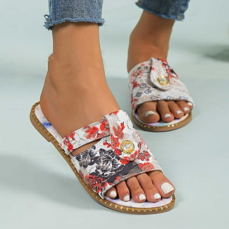AXXD Women Pink Sandals Clearance 9 Summer Plus-size Flat Beach Print Colored Pearl And Sandals
AXXD Women Pink Sandals Clearance 9 Summer Plus-size Flat Beach Print Colored Pearl And Sandals