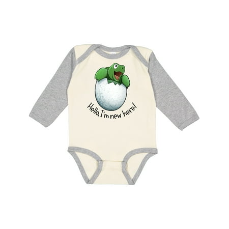 Inktastic Hello I m New Here Cute Baby Turtle Gift Baby Boy or Baby Girl Long Sleeve Bodysuit
Inktastic Hello I m New Here Cute Baby Turtle Gift Baby Boy or Baby Girl Long Sleeve Bodysuit