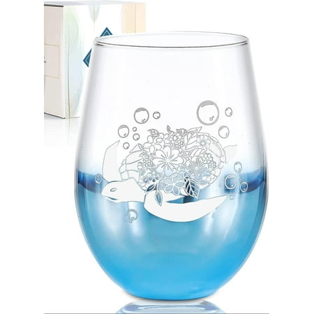 Sea Turtle Gifts - 17oz Stemless Wine Glass - Sea Turtle Themes for Turtle Lover Women Men - Shiny Blue
Sea Turtle Gifts - 17oz Stemless Wine Glass - Sea Turtle Themes for Turtle Lover Women Men - Shiny Blue