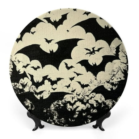 Zhiwo Bats Night Sky Gothic Art Bone China Decorative Plate for Home Office Wall Decor Room Decoration 6x6inch
Zhiwo Bats Night Sky Gothic Art Bone China Decorative Plate for Home Office Wall Decor Room Decoration 6x6inch
